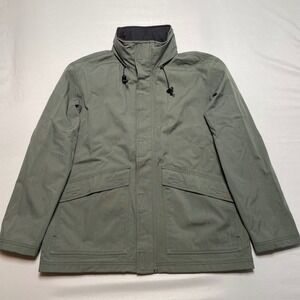 Timberland Pro Series Mens Green Canvas Work Jacket Size M Chore Utility Outdoor